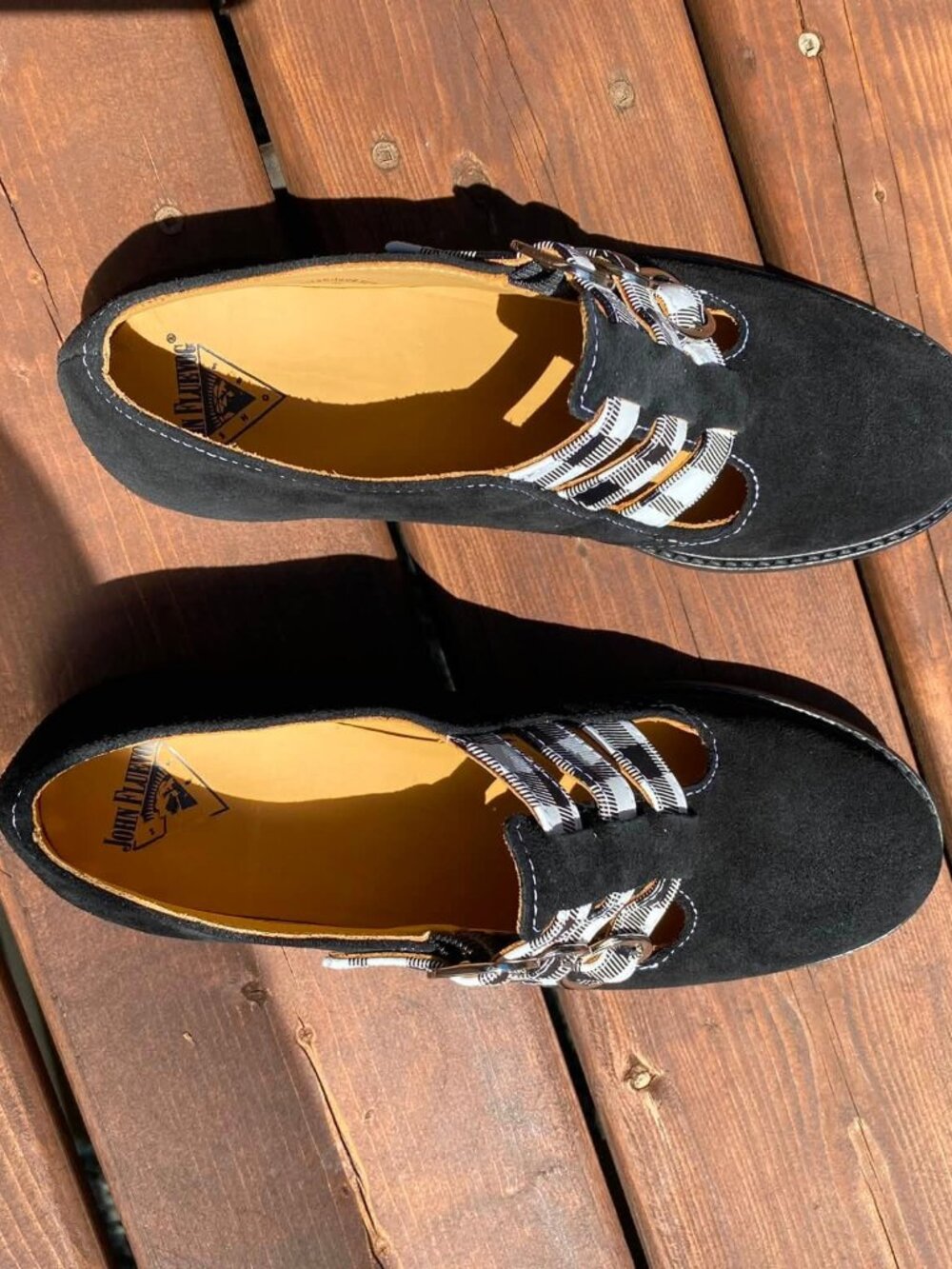 Fluevog Biblio McPhee - Three Buckle Loafers - Black